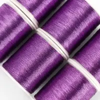 Нитки металлизированные, 91&plusmn;1 м, набор 6 шт., фиолетовые