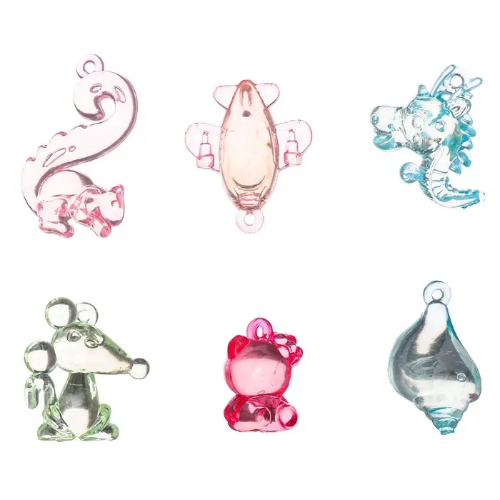 Набор для опытов &laquo;Эпоксидная смола&raquo;, брелоки с наполнением, 3 молда