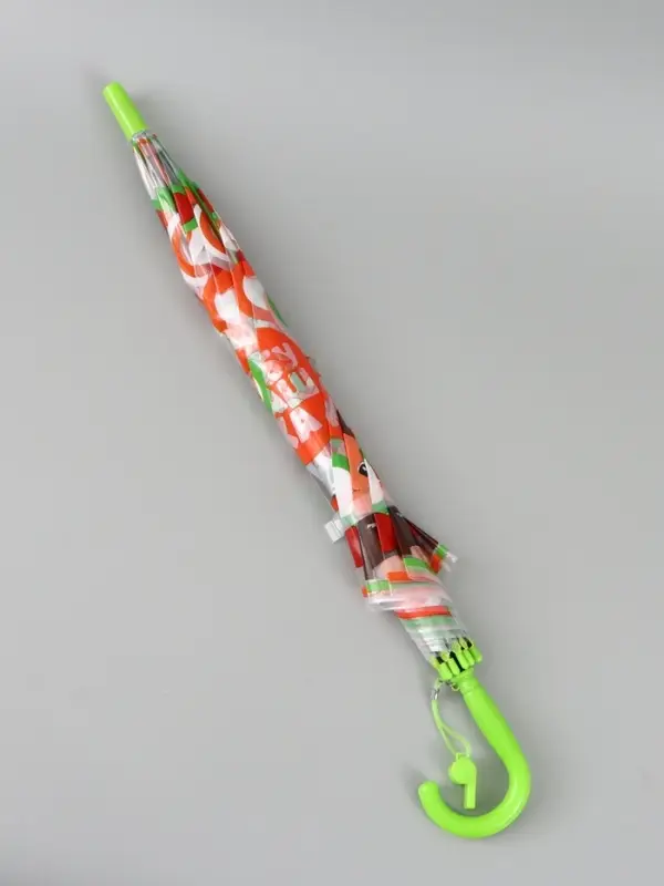 Зонт детский прозрачный купол &laquo;Чебурашка&raquo; d=76 см