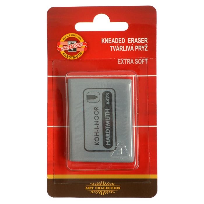 Ластик-клячка для растушевки Koh-I-Noor 6423 Extra soft, серый, блистер Ластик-клячка для растушевки Koh-I-Noor 6423 Extra soft, серый, блистер
