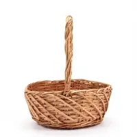 Корзина плетёная для хранения Neri, лоза, с ручкой, коричневая, набор 3 шт.