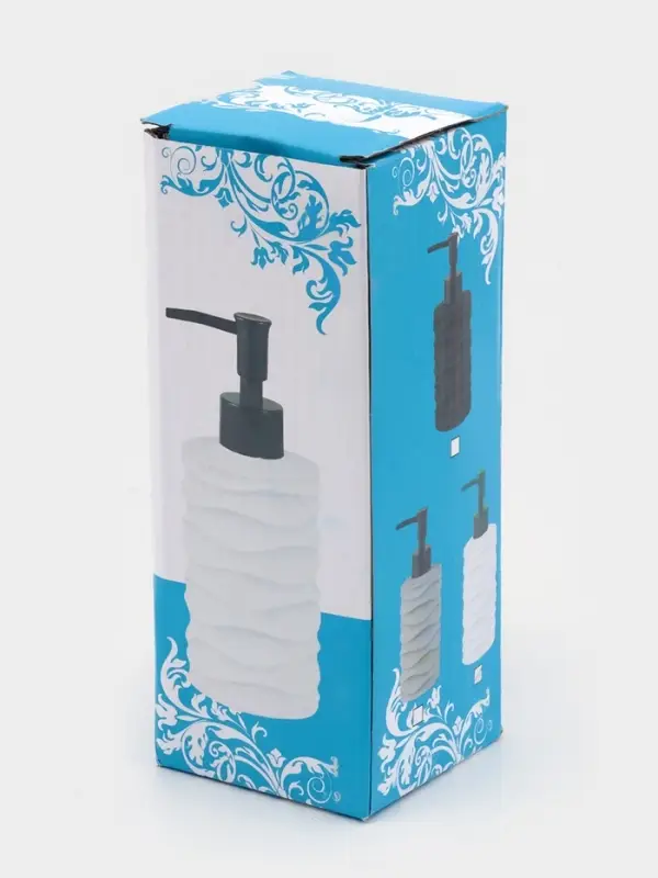 Дозатор для жидкого мыла Дозатор для жидкого мыла "Волны", цвет белый