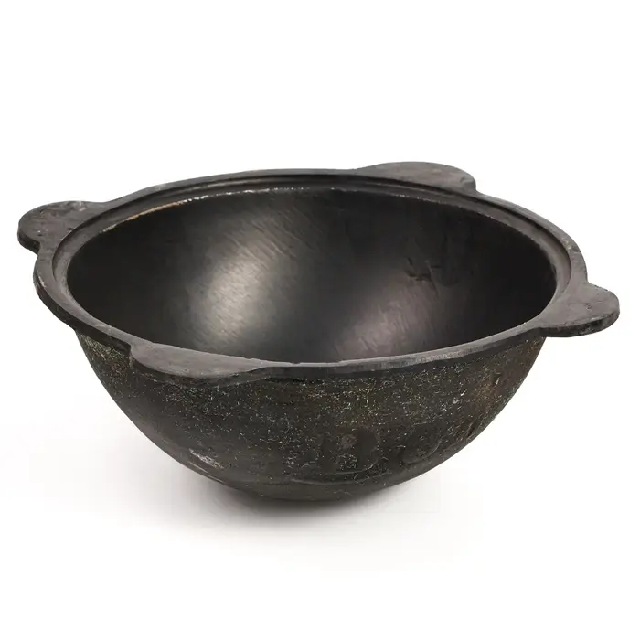 Казан, 6 л, круглое дно, алюминиевая крышка, чугун