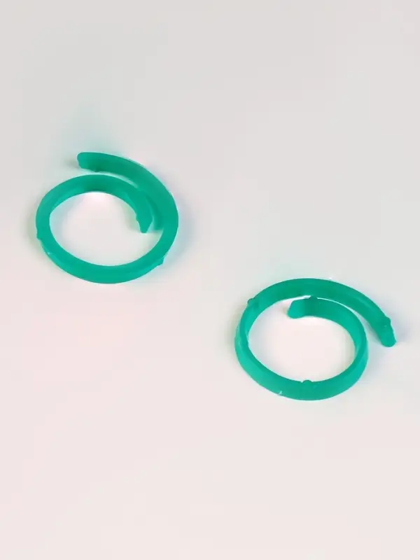 Скрепки садовые для подвязки растений, в наборе 50 шт., пластик, зелёные, Greengo