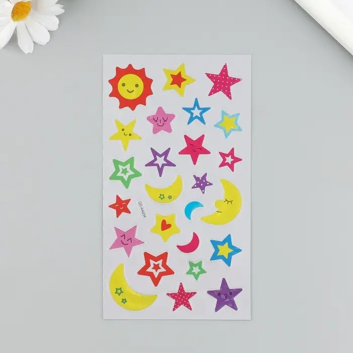 Наклейка пластик Наклейка пластик "Ночное небо" МИКС 9,5х17,5 см