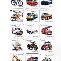 Развивающая игра "Картинки-половинки. Транспорт", 15 карточек РИ - 022