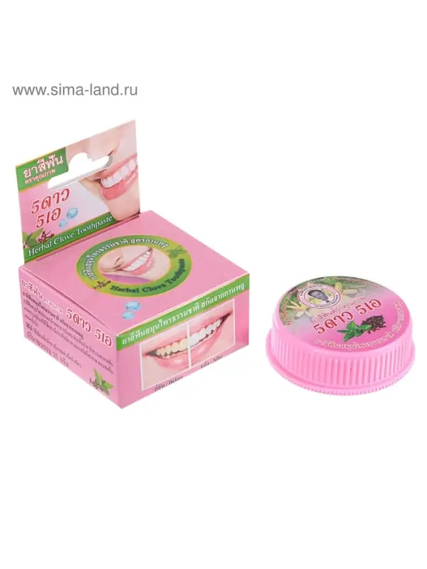Зубная паста 5 Star Cosmetic с травами и гвоздикой, 25 г