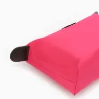 Косметичка простая на молнии, маленькая, розовая