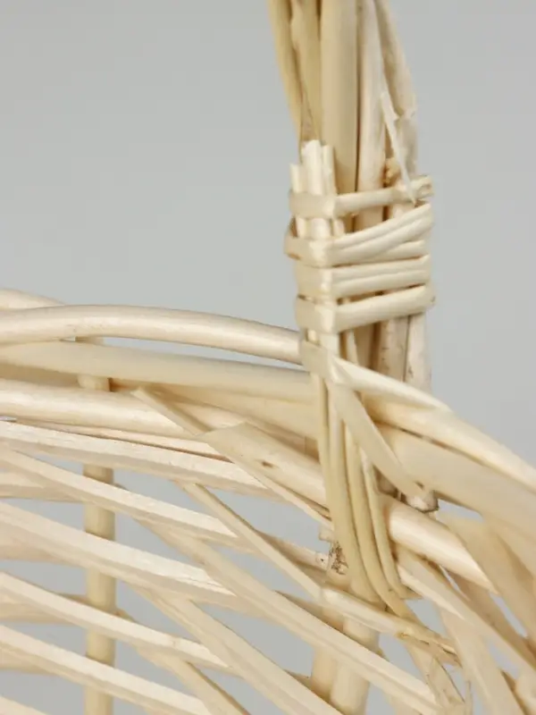 Корзина плетеная (ива): 39х34х17, 1 шт., выбеленный