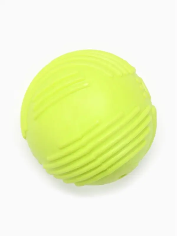 Мяч для собак &laquo;Суперпес&raquo;, 6.5 см, рифленый, TPR, жёлтый