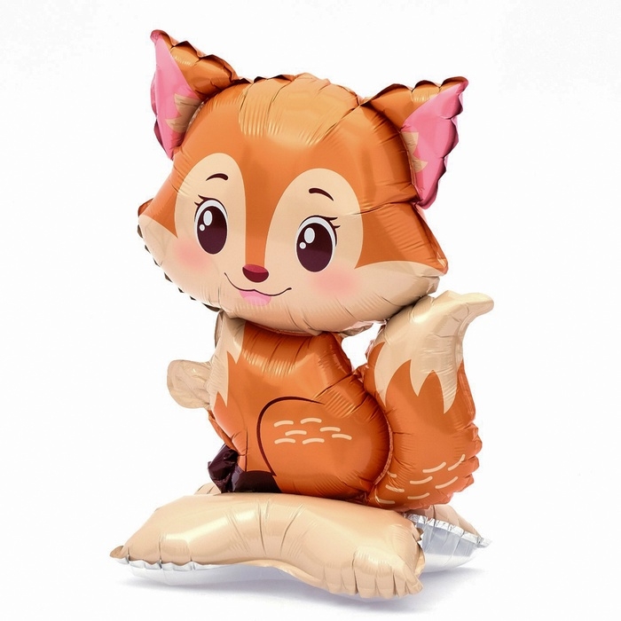 Шар фольгированный 24 Шар фольгированный 24" "Лисичка", на подставке