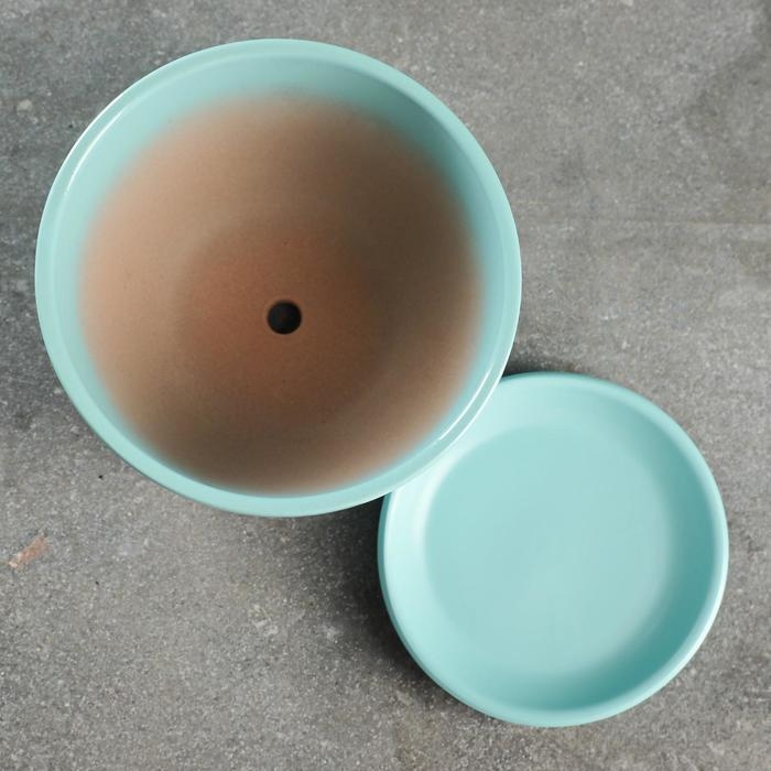 Горшок цветочный Горшок цветочный "Антик" бирюзовый, 1,65л