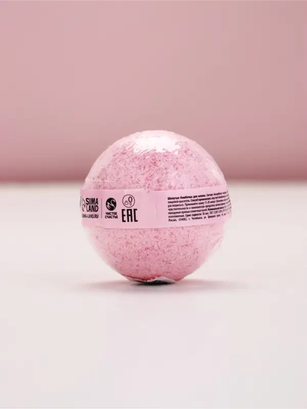 Бомбочка для ванны &laquo;Моменты нежности&raquo;, аромат розы, 120 г, Чистое счастье