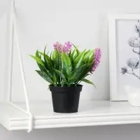 Искусственный цветок в горшке &laquo;Аллиум люкс&raquo;, 7&times;12 см, МИКС