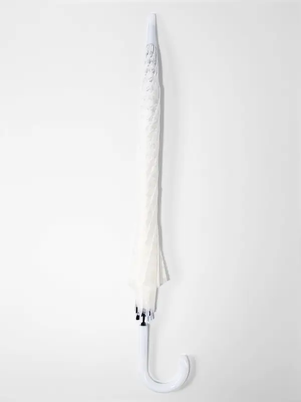 Зонт - трость полуавтоматический, 8 спиц, R=51/58 см, d=102 см, белый