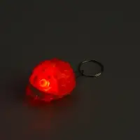Фонарик брелок для ключей на кольце &laquo;Ёжик&raquo;, 2.8&times;3.5&times;4.8 см, МИКС