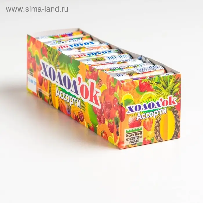 Конфеты &laquo;Холодок&raquo; таблетированные со вкусом &laquo;Ассорти&raquo; в стике, 15 г