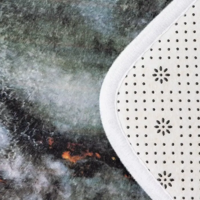 Коврики для ванной и туалета Доляна &laquo;Мрамор&raquo;, 2 шт., 79&times;50 см, 50&times;39 см, серые