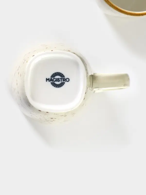 Кружки Magistro Mediterana, набор 2 шт.: 320 мл, фарфор, бежевые