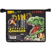 Папка для тетрадей А5 пласт,печать на картоне,молн свер ПМ-А5-29 ОПАСНОСТЬ