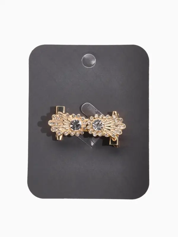 Зажим для кардигана Зажим для кардигана "Ажур", астра, цвет белый в золоте