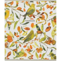 Бизнес-тетрадь Принты А5 48л, клетка, обл. мел. картон, скрепка,птицы