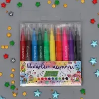 Фломастеры пищевые, набор, 10 шт