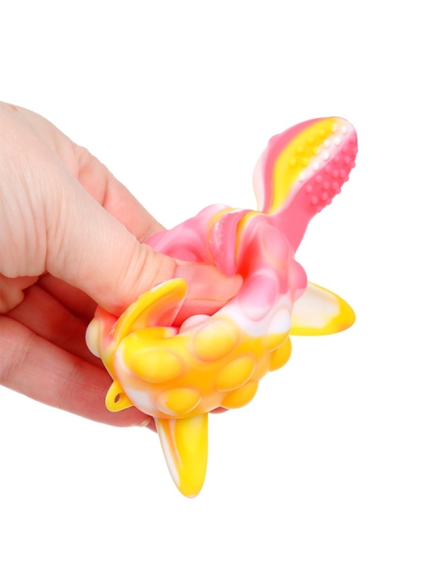 Прорезыватель силиконовый для зубов с погремушкой Крошка Я «Черепаха», розовый Прорезыватель силиконовый для зубов с погремушкой Крошка Я «Черепаха», розовый