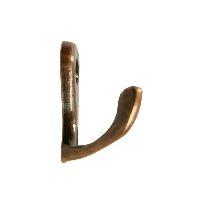 Крючок мебельный ТУНДРА TKd=004, двухрожковый, медь, 200 шт. Крючок мебельный ТУНДРА TKd=004, двухрожковый, медь, 200 шт.