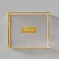Коробка подарочная пластиковая с тишью и гирляндой Present, 20&times;18&times;5 см