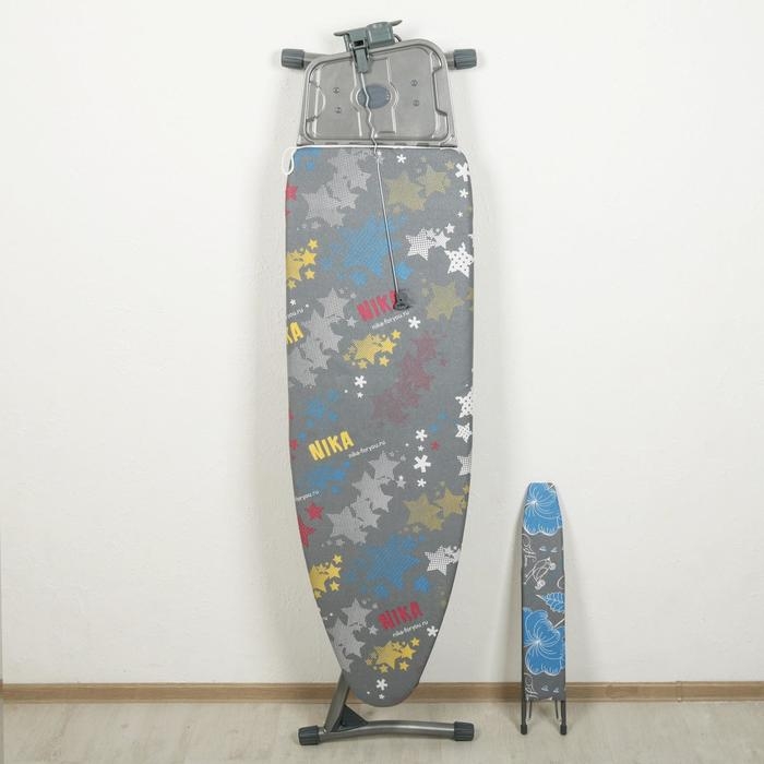 Доска гладильная Nika «Ника 11 тефлон», 123×40 см, регулируемая высота до 100 см, рисунок микс Доска гладильная Nika «Ника 11 тефлон», 123×40 см, регулируемая высота до 100 см, рисунок микс