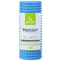 Ролик массажный Sangh, 33&times;12 см, цвет светло-голубой
