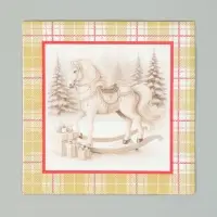 Салфетки бумажные трёхслойные «Скатерть с лошадью на золоте», 33х33, 20 шт Салфетки бумажные трёхслойные «Скатерть с лошадью на золоте», 33х33, 20 шт