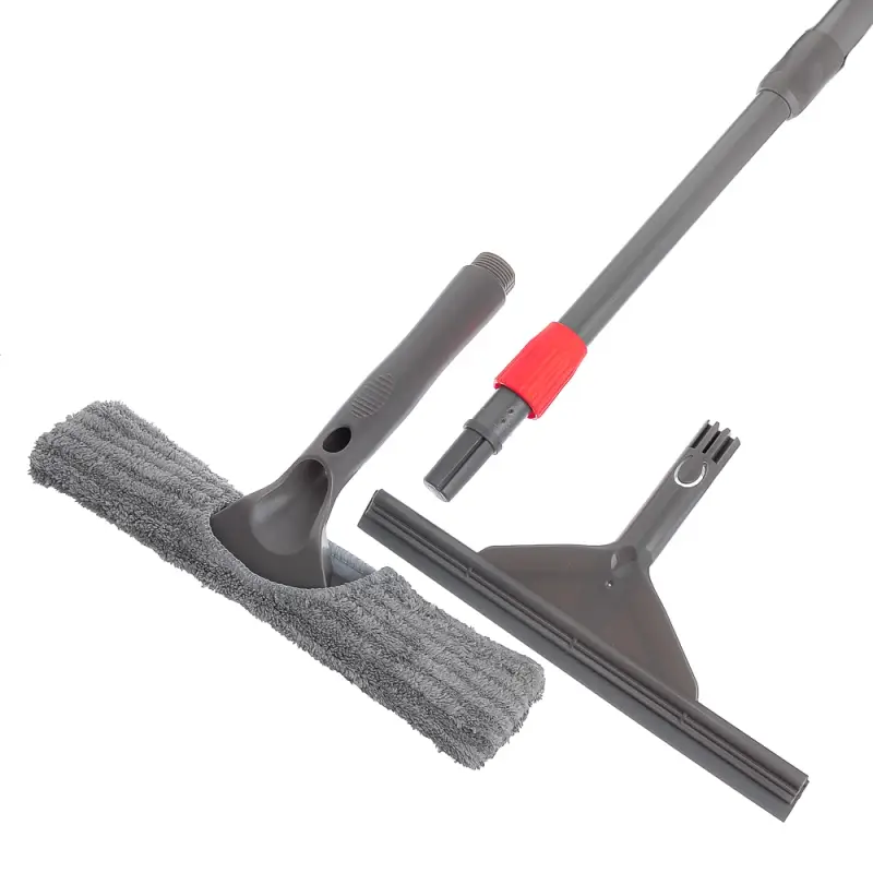 Vetta Окномойка со съемным скребком, насадка микрофибра 28х4,7см, телескоп. ручка 100-142см