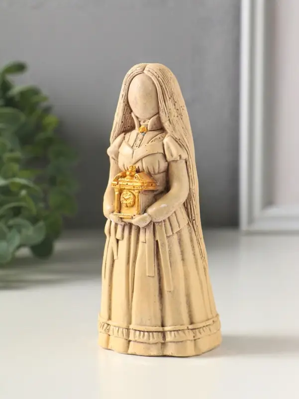 Фигурка гипс &laquo;Берегиня Хранительница времени&raquo;, 13.5&times;5&times;5.5 см, слоновая кость