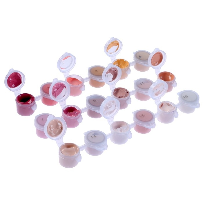 Набор акриловых красок «Светлый день», 18 цветов Набор акриловых красок «Светлый день», 18 цветов