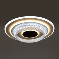 Люстра с ПДУ 1990/1 LED 130Вт 3000-6000К диммер белый 50х50х8 см BayerLux