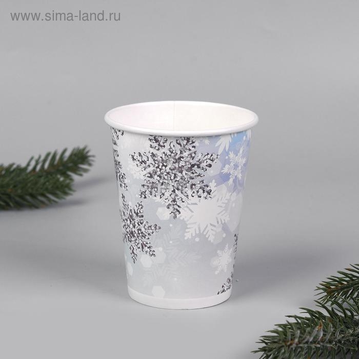 Стакан бумажный «Снежинки», 200 мл, набор 6 шт. Стакан бумажный «Снежинки», 200 мл, набор 6 шт.