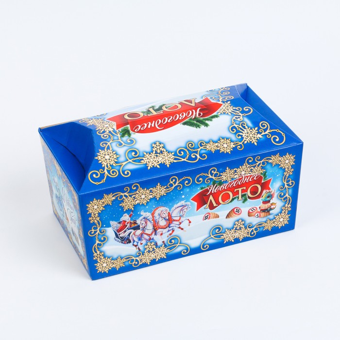 Русское лото, игра настольная, подарочное,  Русское лото, игра настольная, подарочное, "Новогоднее", 24 карточки, карточка 7.5 х 21 см