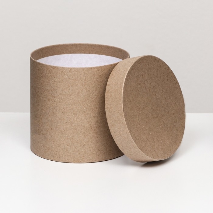 Шляпная коробка крафт, 13 х 13 см Шляпная коробка крафт, 13 х 13 см