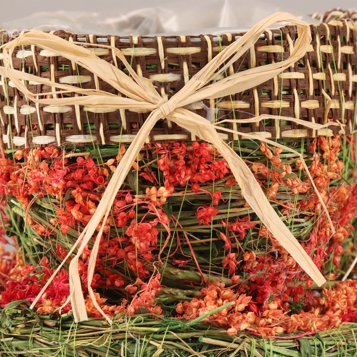 Кашпо, 19 х 15 х 11 см, трава Кашпо, 19 х 15 х 11 см, трава