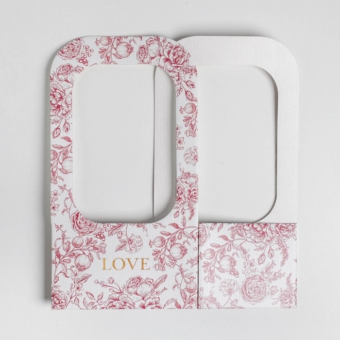 Коробка-переноска для цветов «Цветы», 17 × 12 × 32 см Коробка-переноска для цветов «Цветы», 17 × 12 × 32 см