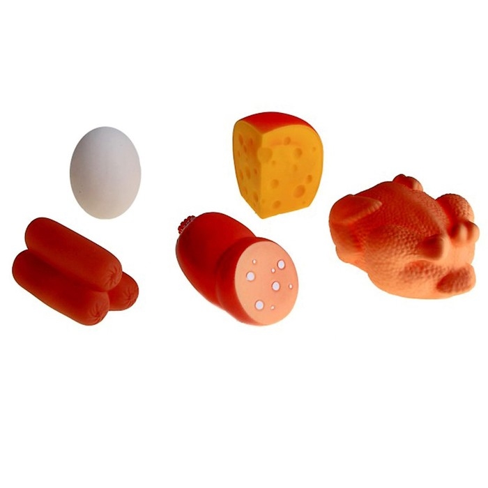 Набор резиновых игрушек «Продукты» Набор резиновых игрушек «Продукты»