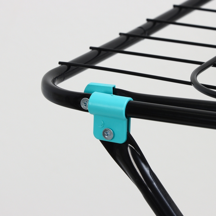 Сушилка для белья напольная, 220×50×90 см, 25 м, цвет черный Сушилка для белья напольная, 220×50×90 см, 25 м, цвет черный