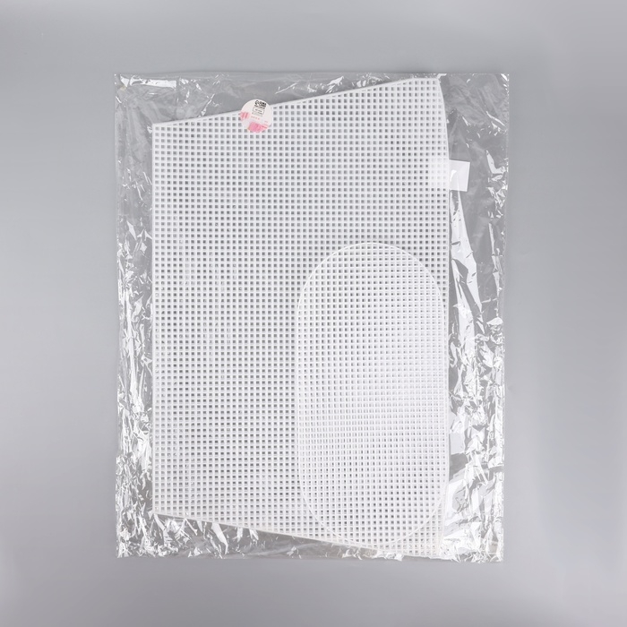 Канва-основа для вышивания корзины, пластиковая, 47,5 × 29,5 × 38,5 см, 30 × 15 см, цвет белый