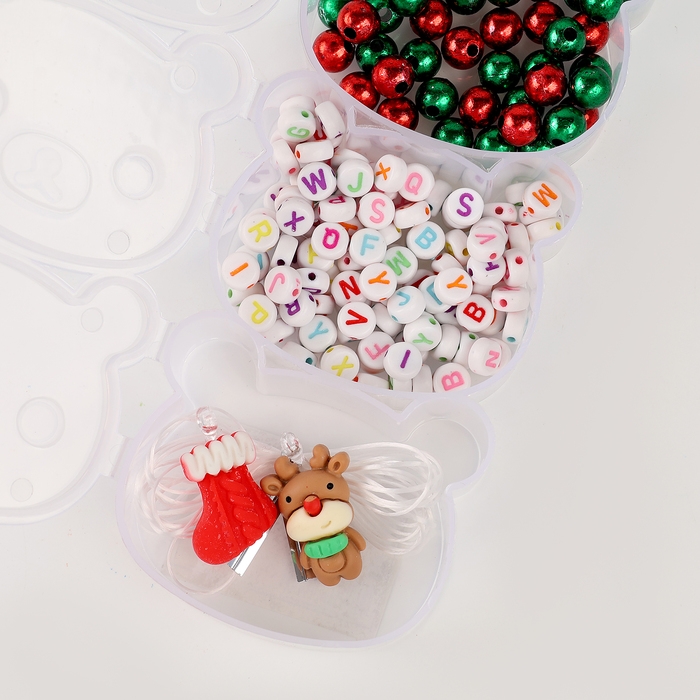 Набор для творчества «Новогоднее украшение из бусин», виды МИКС Набор для творчества «Новогоднее украшение из бусин», виды МИКС