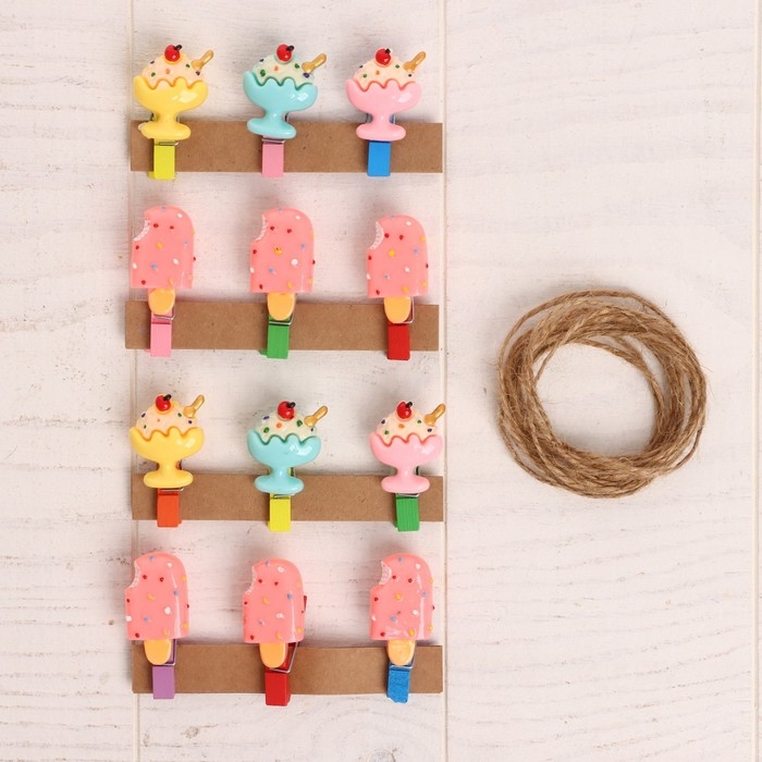 Набор для фото и декора &laquo;Мороженое&raquo; 12 шт.