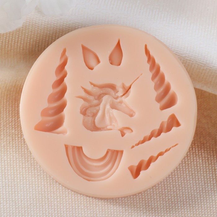 Молд силикон Молд силикон "Единорог" 2х2,5х0,4 3,2х1,1х0,4 2,5х0,8х0,4 2х0,5х0,4 1х0,4х0,4 2х1,