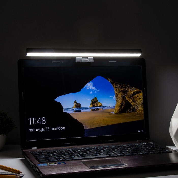 Светильник для монитора Светильник для монитора "Люкс" LED 5Вт 3000К-6000К 249Лм Ra85 USB черный 8,3х2,9х33см