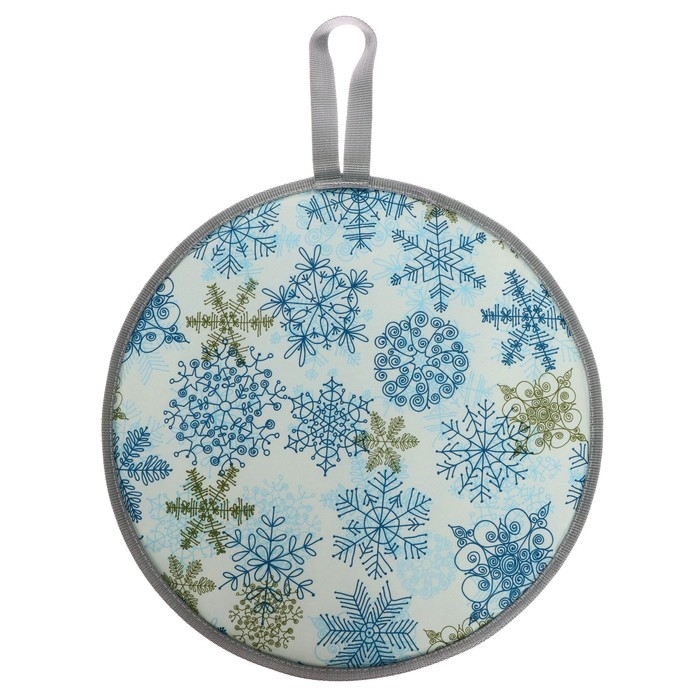 Ледянка мягкая, принт: зимний фисташковый, диаметр 450 мм Ледянка мягкая, принт: зимний фисташковый, диаметр 450 мм